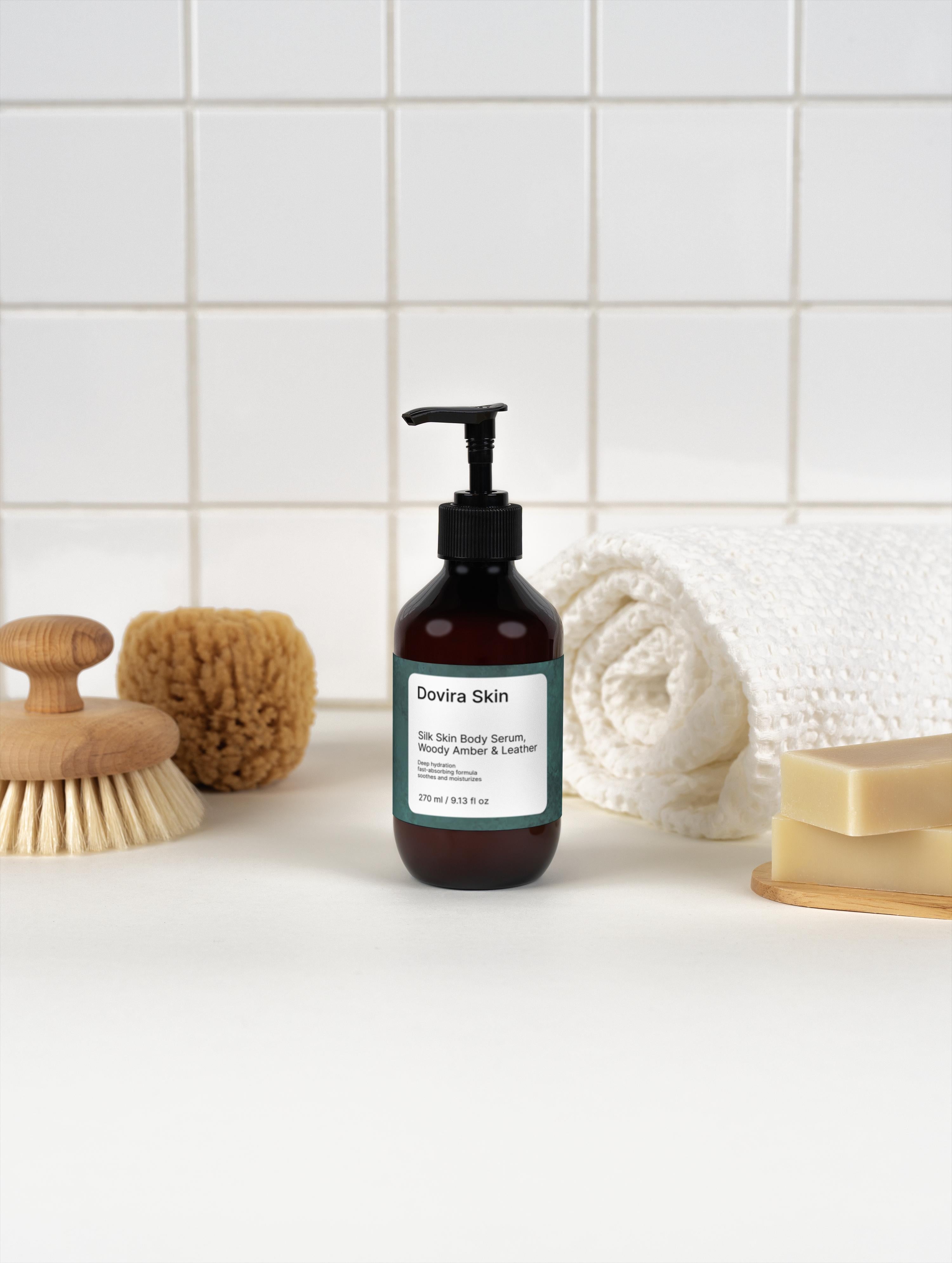 Silk Skin Body Serum, Woody Amber & Leather